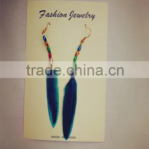 The Elegant Beautiful Feather Eardrop thumbnail-4