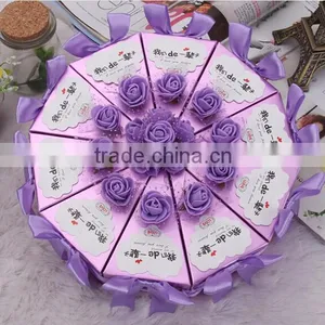 Hot Sale Lovely Wedding Favor Box Wedding Candy Box Gift Box thumbnail-2