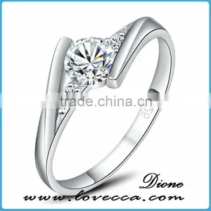 925 Sterling Wedding Ring Wholesale Silver Heart Band Jewelry for Women thumbnail-4