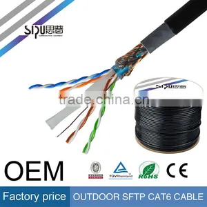 SIPU High Speed Waterproof Utp Cat5e Outdoor Cable Best Outdoor Cat6 Sftp Lan Cable Wholesale Ftp Cat5e Cable thumbnail-6
