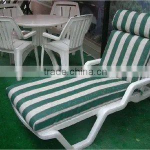 Outdoor Adjustable Lounge Chair With Cushion thumbnail-1