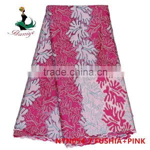 2016 Haniye Wholesale Cheap African Tulle Lace Fabrics for Wedding Dress/NYN54 thumbnail-4