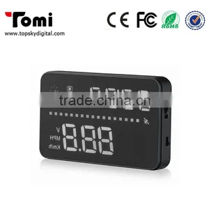 Car HUD A3 3.5 Inch Screen GPS Head Up Display With Speedometer Kmh/MPH Speeding Warning Compass Compatible For OBD1 OBD2 Car thumbnail-3