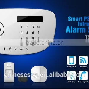 Wireless Pstn Gsm Burglar Fire Alarm System With PIR Motion Sensor and Smoke Detector thumbnail-1