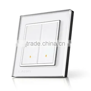 Crystal 2 GANG 2 WAY WHITE WALL SWITCH,NEW STYLE TABLET thumbnail-1