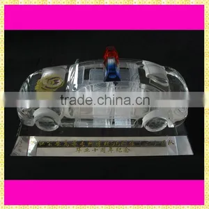Personalized Unique Engraved Crystal Police Car For Policeman Honour Souvenirs thumbnail-1