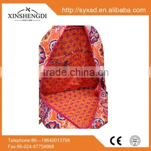 New Design Cotton Colorful Quilted Pattern Zip Supreme Backpack thumbnail-2