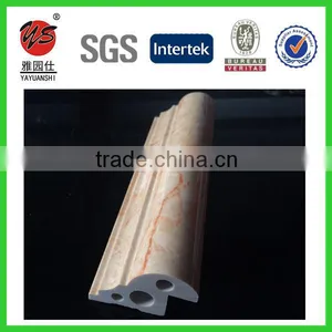 5.1cm Base Cap Marble Design Pvc Moulding Profile for uv Panel thumbnail-1
