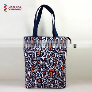 Polyester Tote Bag With Zipper Closing thumbnail-4
