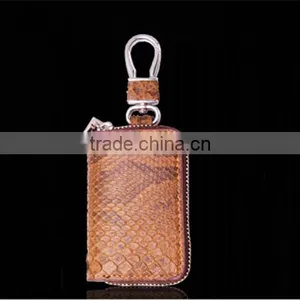 Custom Size Color Genuine Python Leather Car Key Case Handy Key Holder thumbnail-1