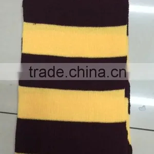 2015 New Designed Knitted Black and Yellow Scarf thumbnail-3