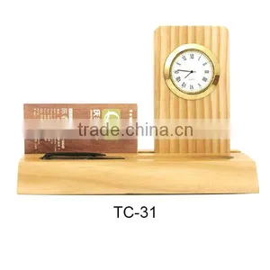 Quartz Wooden Table Clock Souvenirs Clock Gifts thumbnail-1