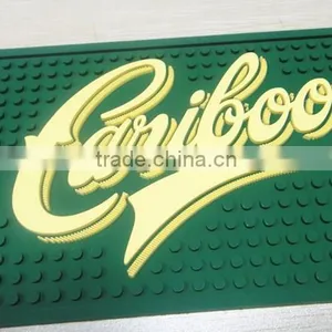 Eco-Friendly Soft Silicone PVC Logo Bar Rail Mats thumbnail-4