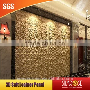 Promotion Design 3D Faux Leather Wall Panel Wave Panel (Energy Stone) thumbnail-1