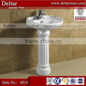 Chaozhou Porcelain Basin With Floor, Wash Basin With Stand for Sale, Basin Pedestal in Top Quality thumbnail-2
