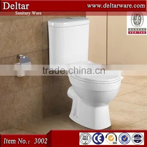 Ethiopia Two Piece Toilet Price, Washdown Ceramic White Toilet, ACQUA Logo Toilet Manufacturer thumbnail-1