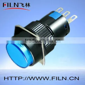 16mm Blue Led Lamp Indicator 24v FL8-01 Industrial Signal Lamps Dimmable 24v Led Panel Indicator Lights thumbnail-1