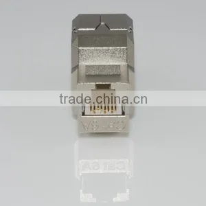 Network Solution Cat 6A UL 180Degree Shielded RJ45 Modular Keystone Jack thumbnail-3
