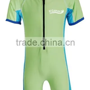 Kid's Green Lycra Sun Protection Suit thumbnail-1