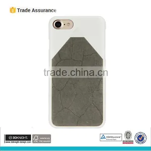 Factory Price Cement Phone Case With PC Frame Back Cover for Iphone 7 Case thumbnail-1