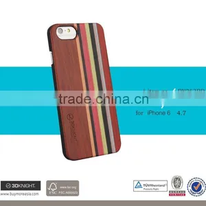 3D Knight Factory Wholesale OEM ODM Custom Hard Back Real Rosewood Wooden Mobile Phone Cover for IPhone 6s Wood Bamboo Case thumbnail-2