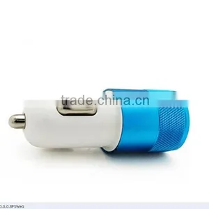 Mini New Colorful 2.1 A Double USB Aluminum Alloy Car Charger thumbnail-5