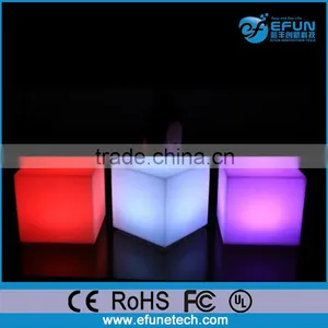 Decorating Plastic Waterproof Rgb Led Light up Cube,outerdoor Led Cube Table thumbnail-1