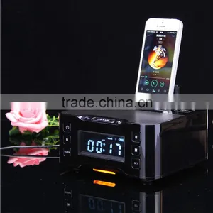 New Bluetooth Speaker Supported Dual Alarm Clock+ FM Radio For IPhone/Android Phones thumbnail-2