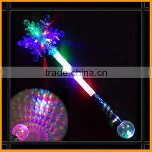 11 Led 4 Patterns Metallic Galaxy Snowflake Wand thumbnail-1