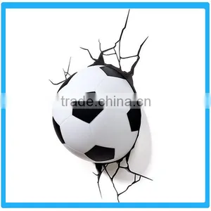 New Hot Football Shaped LED Sensor Night Light,Children Creative Gifts LED Lights,Wall Paper Night Light thumbnail-3