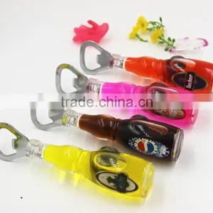 2015 Hot Sale 3D Artificial Colorful Beer Bottle Opener Fridge Magnet for Kitchen Display thumbnail-1
