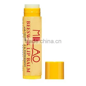 MELAO 100% Natural Moisturizing Lip Balm, Beeswax, 4 Tubes in Blister Box thumbnail-2