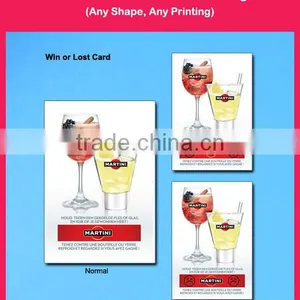 Drink Game Card With Customized Shape and Printing thumbnail-1