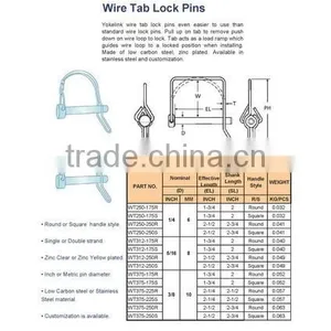 Wire Lock Pins Three Point Pin thumbnail-3