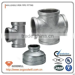 Black Cast Reducing Malleable Iron Pipe Fittings thumbnail-1