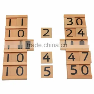 Wooden Mathematics Teaching Aid Montessori Segen Board thumbnail-3