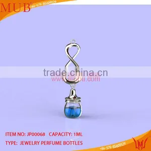 Glass Jewelry "8" Shape Necklace Glass Bottle thumbnail-1