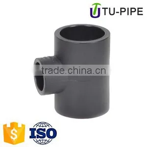 Hdpe Material Socket Pipe Fittings Equal Tee for Water Supply thumbnail-1