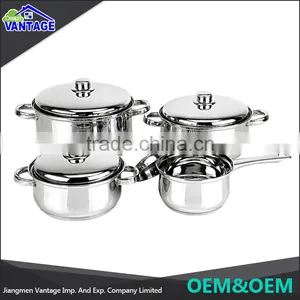 Manufacturing High Quality Stainless Steel Soup Cooking Pot Sauce Pot Cookware Sets With Lid thumbnail-1