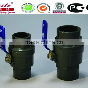 UPVC Two Pieces Ball Valve With IRON/ABS Handle(socket/thread) thumbnail-2