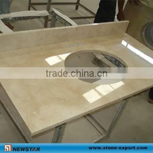 Beige Marble Vanity Top,Bathroom Countertop thumbnail-1