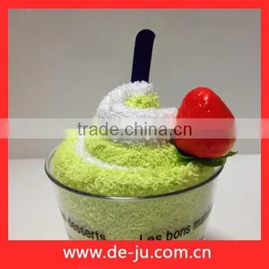 Novelty Cherry Cake Shape Door Gift Towel thumbnail-1