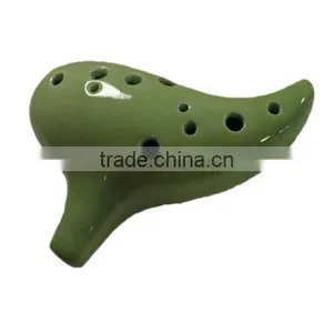 Hot Sale in Stock 12 Hole Ceramic Tenor Horn Ocarina thumbnail-1
