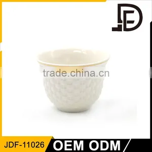 Tableware 12pcs Embossed Gold Line Disposable Cawa Cup for Arabia thumbnail-3