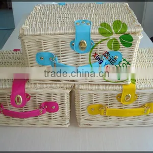 Squel Milk White Wicker Basket thumbnail-1