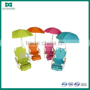 Kids Folding Beach Chair With Umbrella thumbnail-1