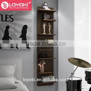 Original Wood Ladder Shelf Captivating Floating 8 Tier Shelves Wall Mounted Shelf Wholesale thumbnail-3