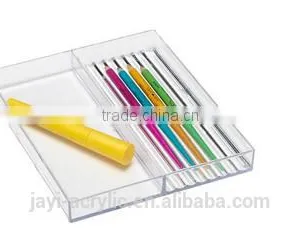 Crystal Small Stacking Acrylic Organizer Storage Tray Great for Cosmetics Jewelry Makeup thumbnail-5