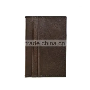 Top Grain Leather in Top Quality Leather Card Holder 5-slot Credit Card Holder for Business thumbnail-6