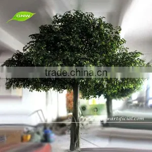 Decorative Artificial Banyan Evergreen Tree Omamental Plant 10ft Tall for Home Garden Decoration thumbnail-1